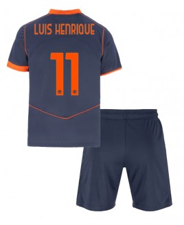 Günstige Inter Milan Luis Henrique #11 3rd trikot Kinder 2025-26 Kurzarm (+ Kurze Hosen)